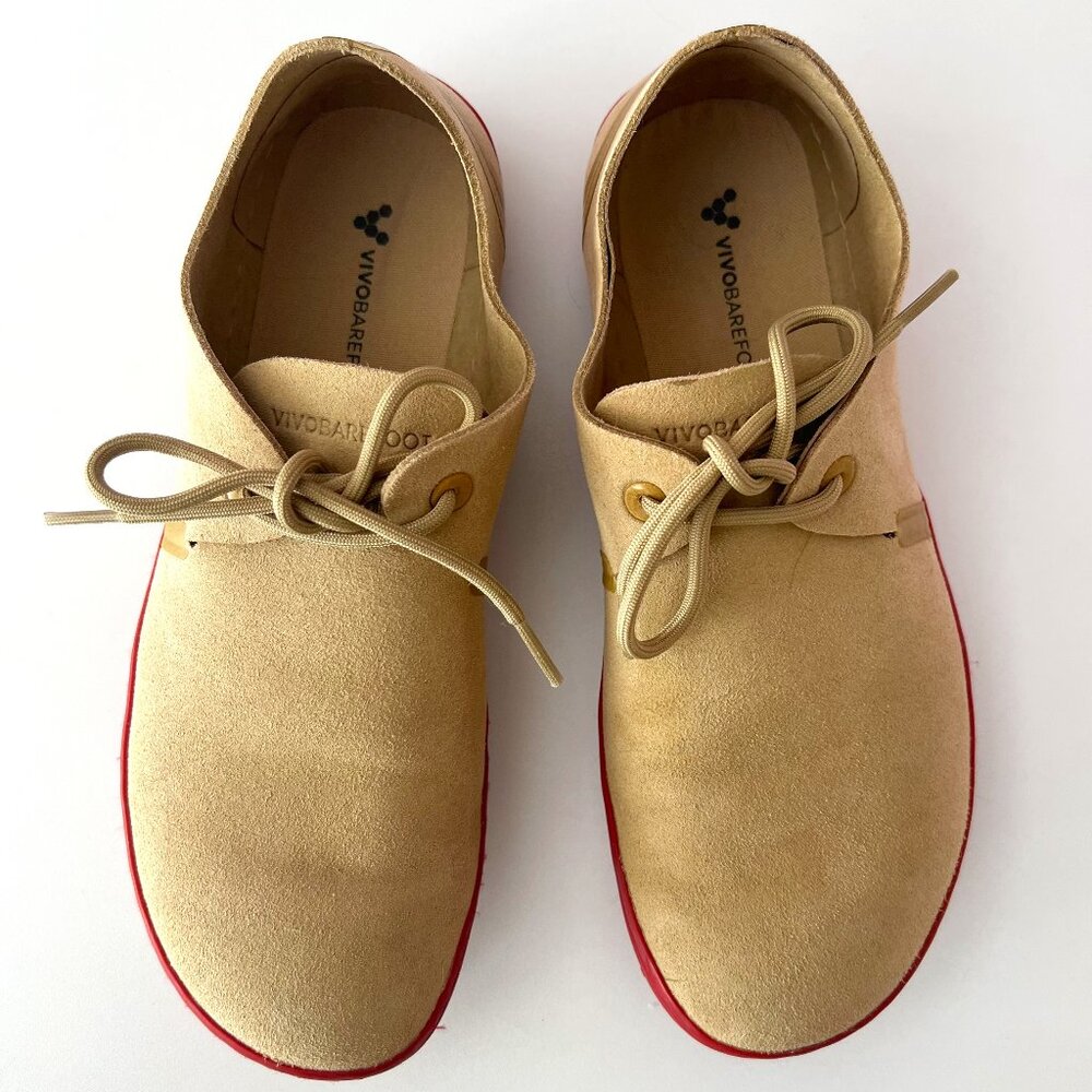 Vivobarefoot Women's RIF Eco Beige Eco Suede Barefoot Minimalist Shoes Size 40/9